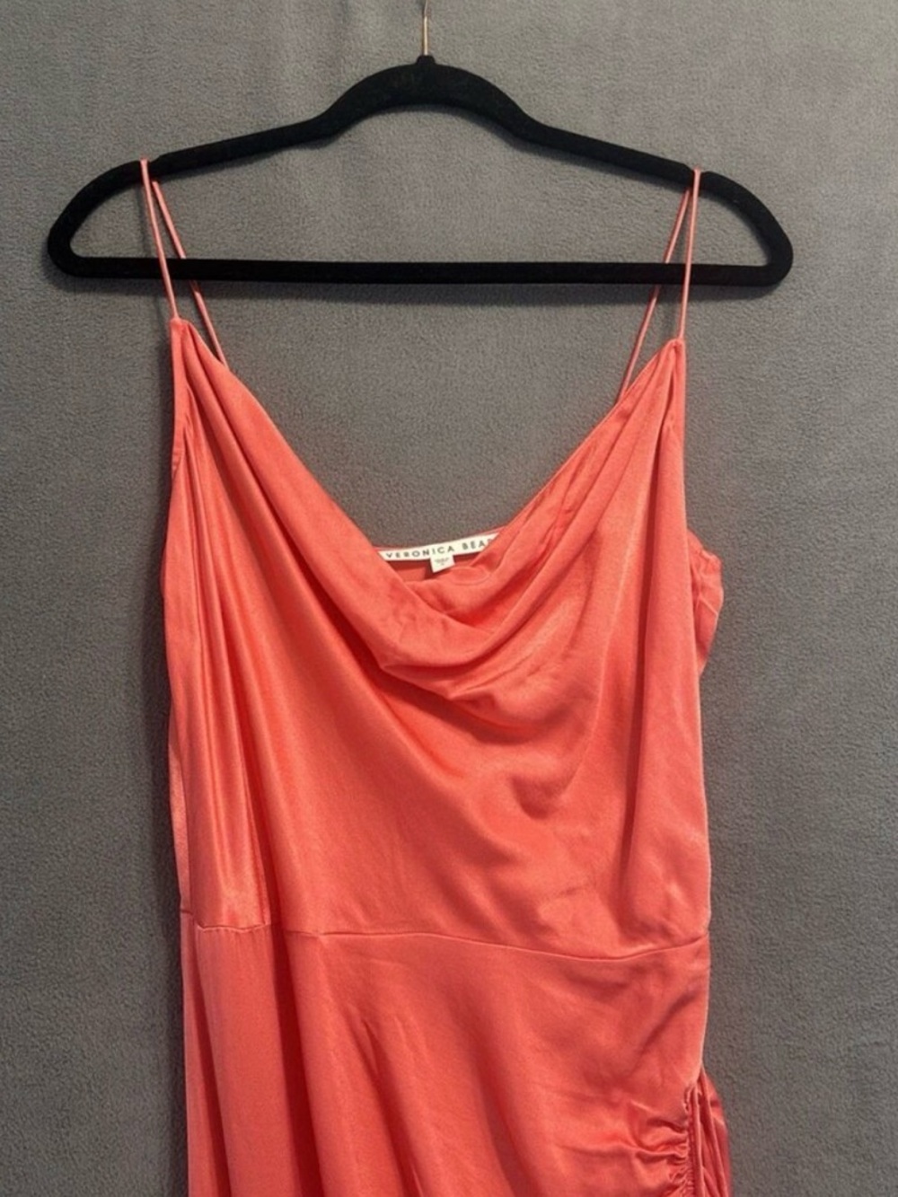 Veronica Beard Natasha Dress in Bright Coral - Picture 4 of 12